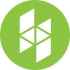 Green circular Houzz logo with a black geometric “H” shape in the center.