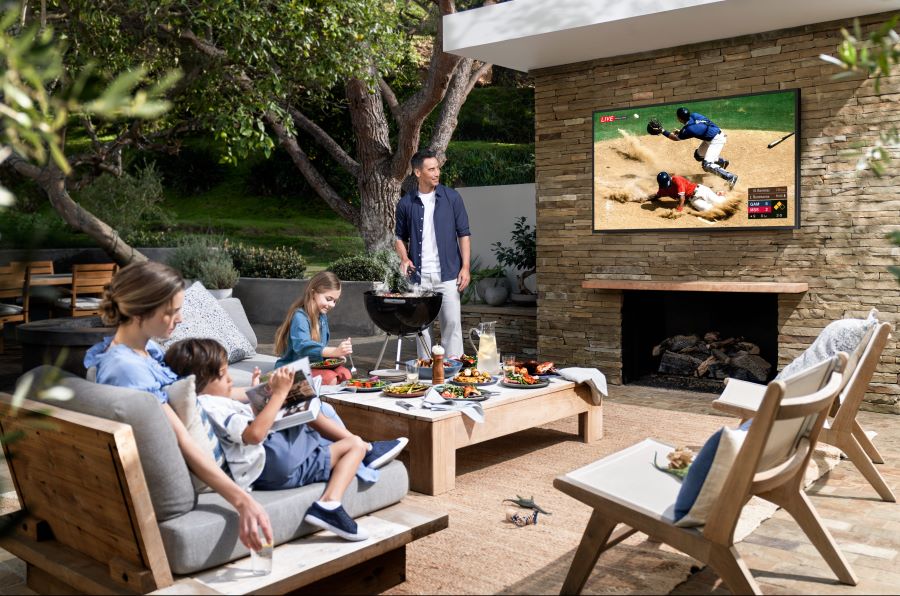 Enhance Your Outdoor Entertainment with the Samsung Terrace TV